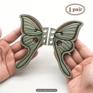 A Set Of Butterfly Shoe Wings Embroidered Sneaker Lace Charms Decorative